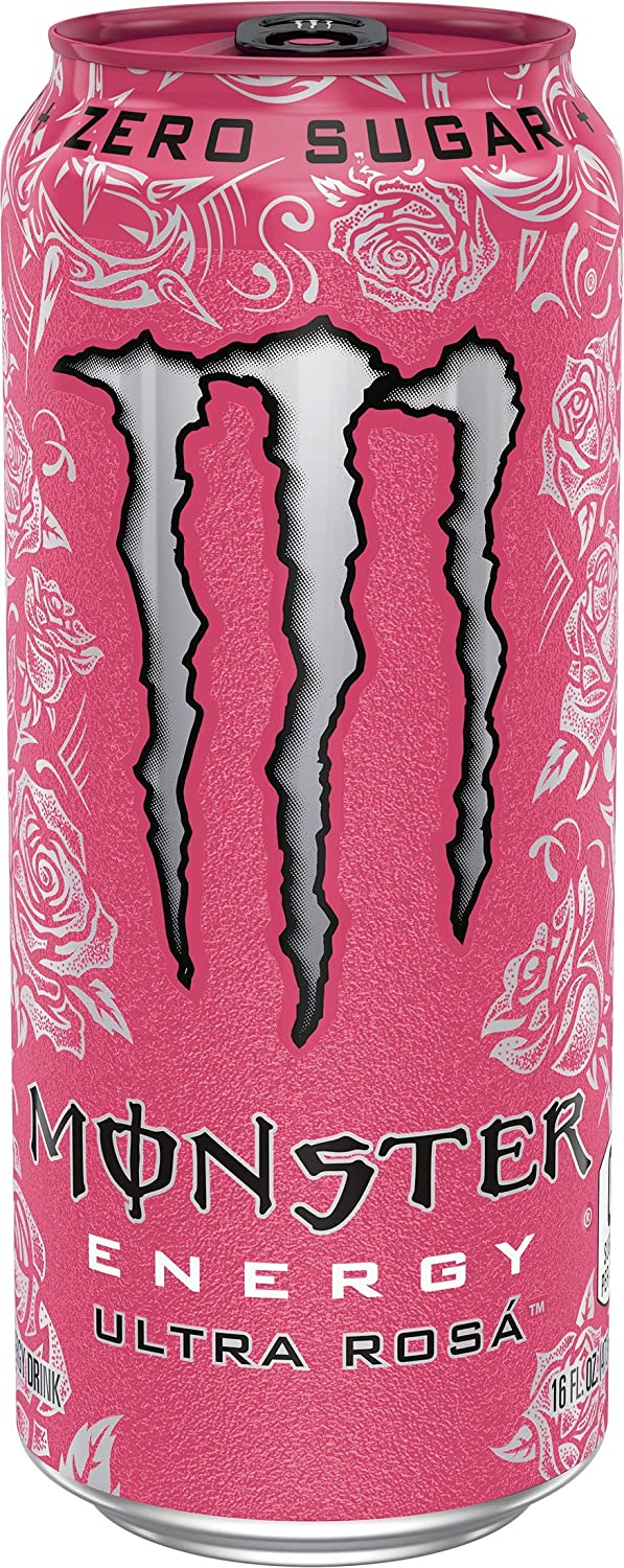Monster Energy Ultra Rosa， Sugar Free Energy Drink， 16 Fl Oz (Pack of 24) - Image 3